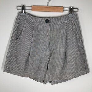 FRANK and Oak Striped Organic Cotton Shorts Size 4